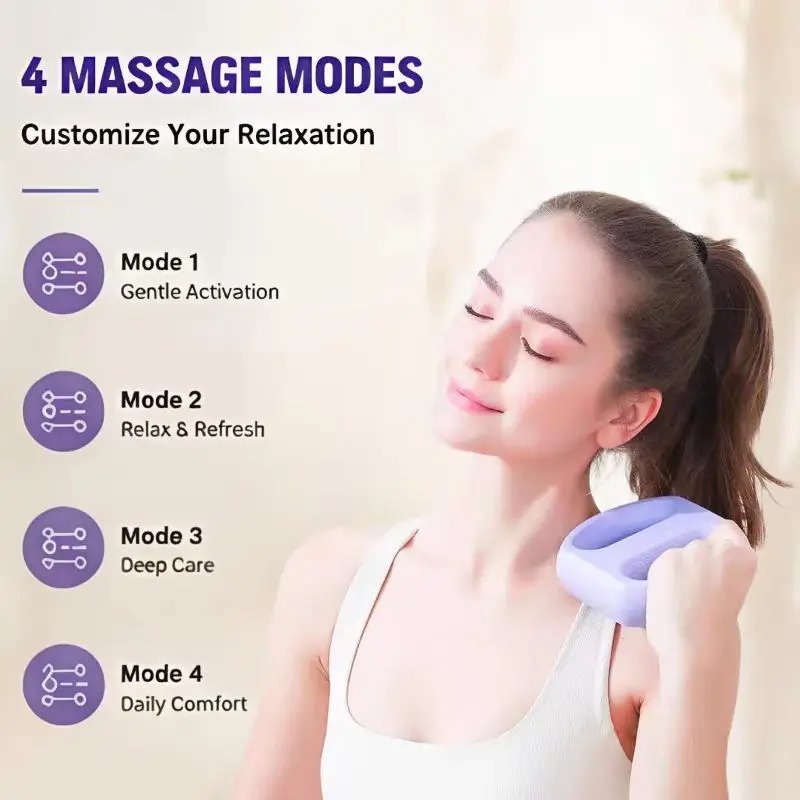 Electric Massage Gun Deep Tissue - Pistolet de massage fascia rechargeable, masseur