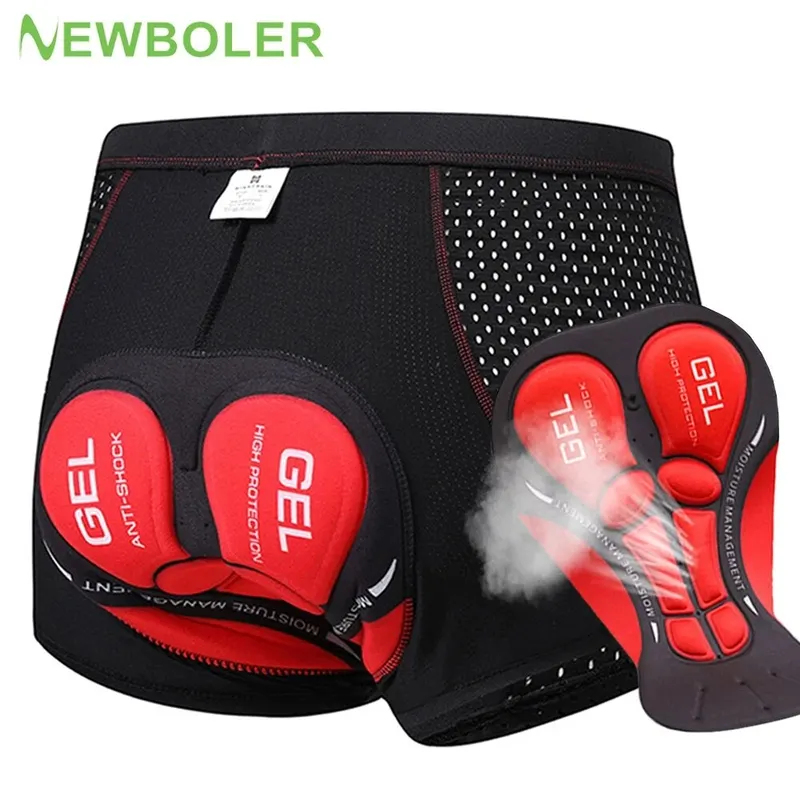 Padded Cycling Shorts 5D Gel - NEWBOLER Short de cyclisme VTT pour