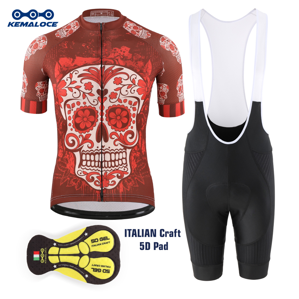 Padded Cycling Shorts 5D Gel - KEMALOCE – maillot de cyclisme rouge