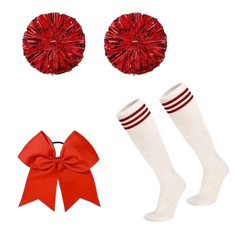 Team Sports - Ensemble de 4 pompons de cheerleader