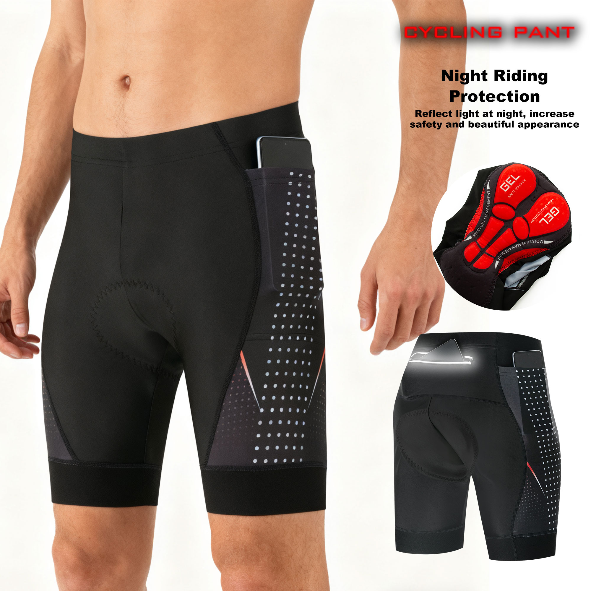 Padded Cycling Shorts 5D Gel - Shorts de vélo de route haut
