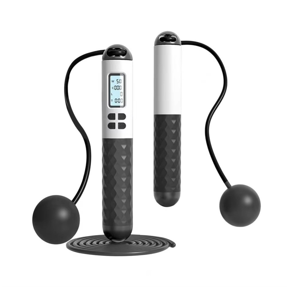 Smart Jump Rope Digital Counter - Corde à sauter sans fil, antidérapante,