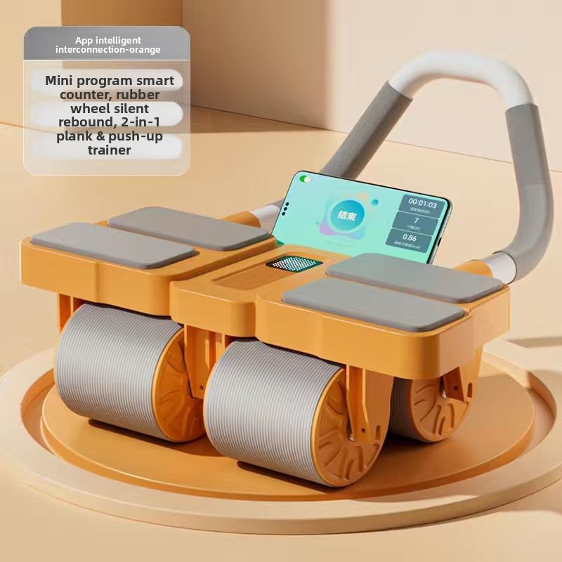 Ab Roller Wheel With Elbow Support - Rouleau abdominal à quatre roues avec