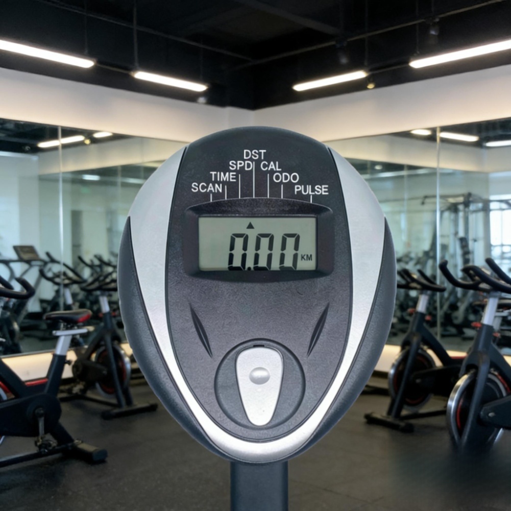 Exercise Bike Magnetic Resistance - Écran LCD ABS noir pour vélo
