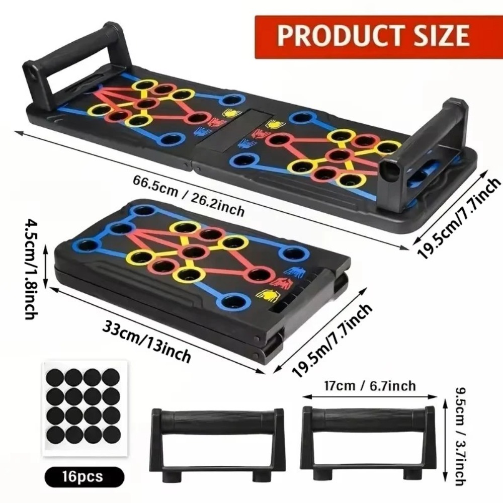 Push Up Board Foldable Multi Function - Ensemble de planches de poussée multifonctions