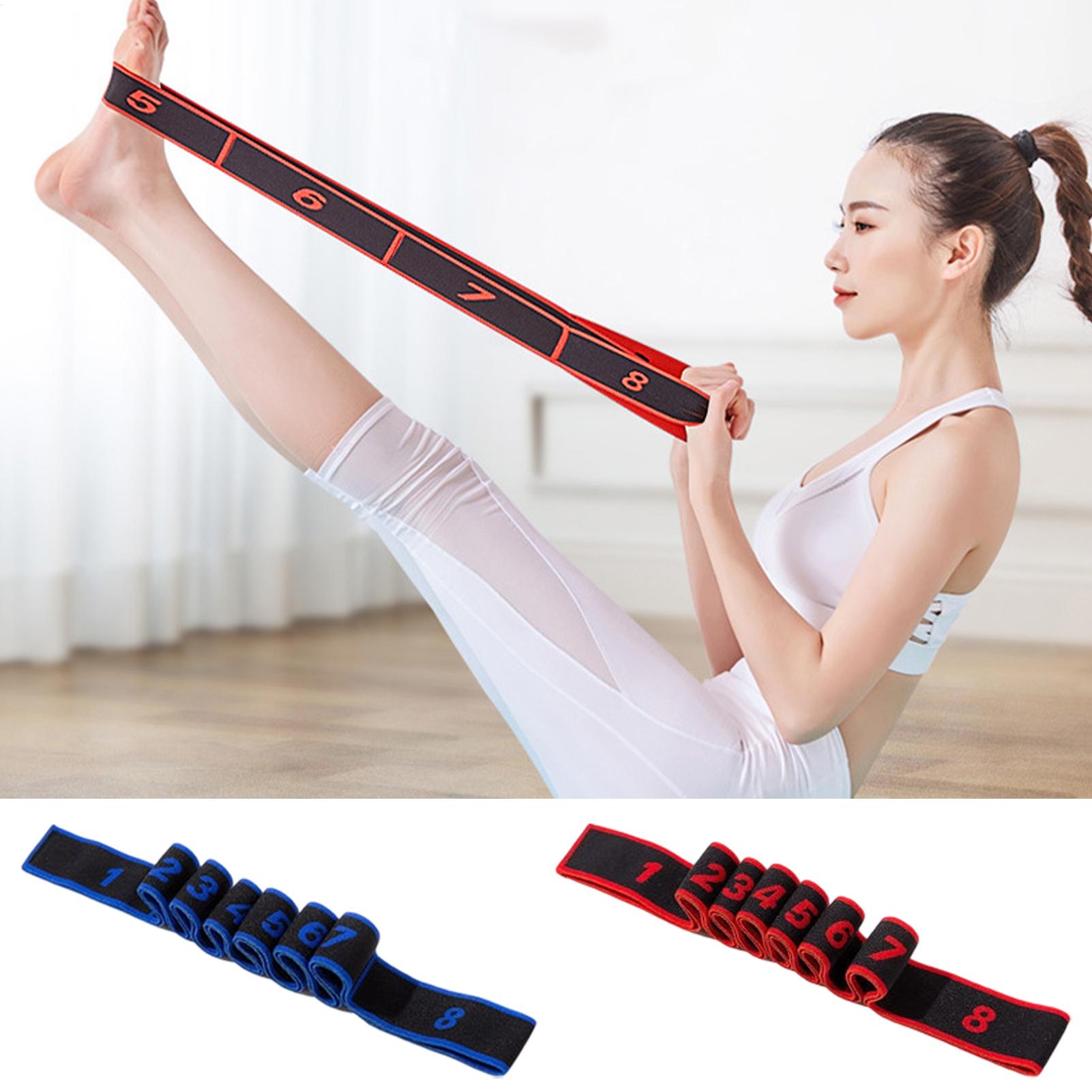 Pilates Bar Kit With Resistance Bands - Sangle d'étirement élastique de Yoga, sangle