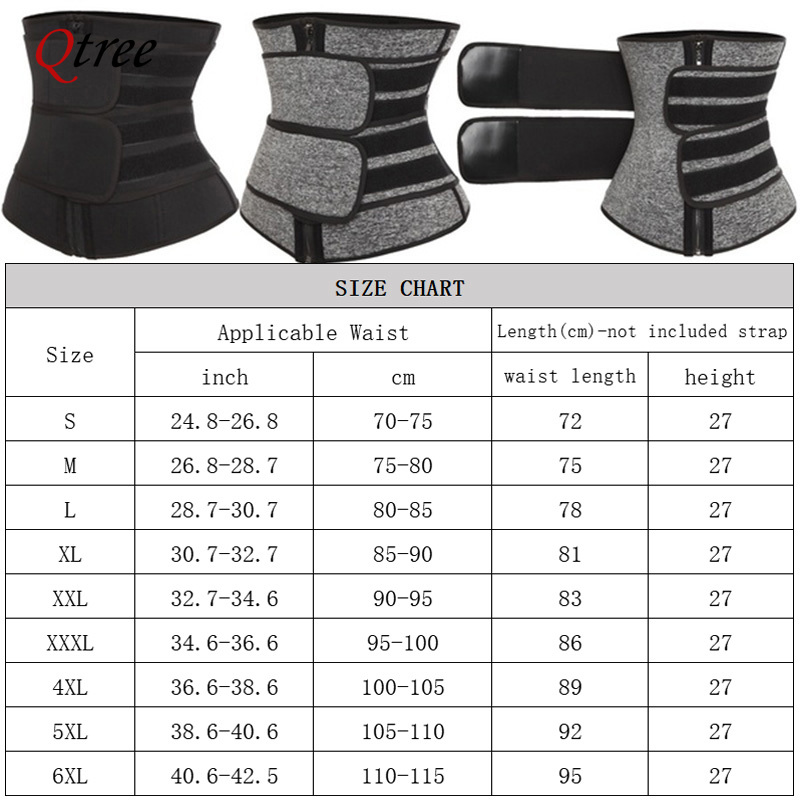 Qtree taille formateur grande  - Sweat Waist Trainer Belt Neoprene avis et prix