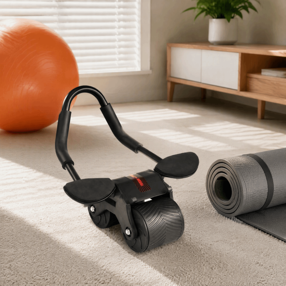 Roue abdominale automatique en - Ab Roller Wheel With Elbow Support avis et prix