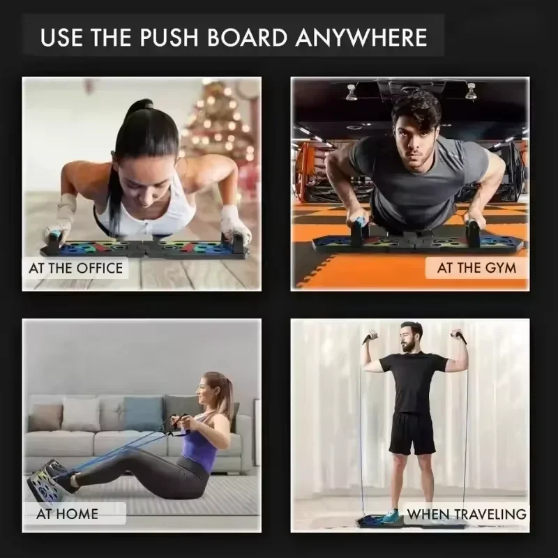 1 pièce : planche de pompes pl - Push Up Board Foldable Multi Function avis et prix
