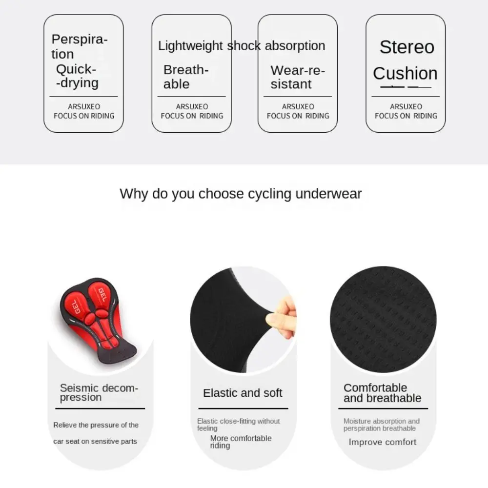Short de cyclisme respirant et - Padded Cycling Shorts 5D Gel avis et prix