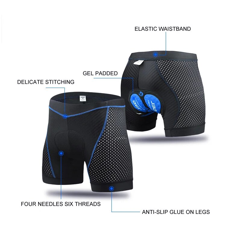 Shorts de sous-vêtements de cy - Padded Cycling Shorts 5D Gel avis et prix