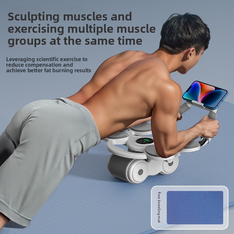 Appareil de fitness abdominal  - Ab Roller Wheel With Elbow Support avis et prix