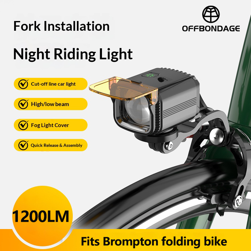 OFFBONDAGE Phare avant pliable - Rechargeable Bicycle Headlight 1000 Lumen avis et prix